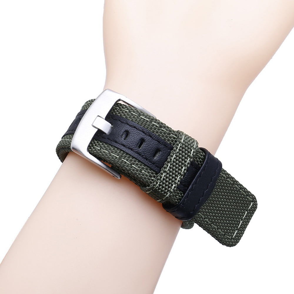 For Huami Amazfit T-Rex T-Rex Pro Ares Watch Strap with Buckle Nylon+Leather Watch Band Universal 22mm Quick Release Watchband For Huami Amazfit T-Rex T-Rex Pro Ares Watch Strap with Buckle Nylon+Leather Watch Band Universal 22mm Quick Release Watchband